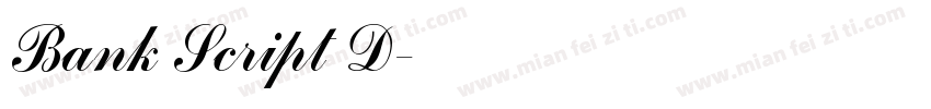Bank Script D字体转换